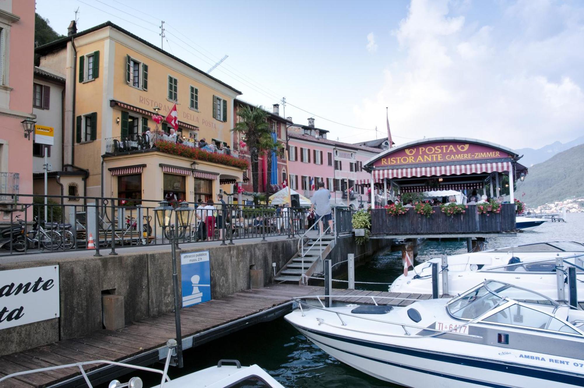 Albergo Ristorante Della Posta Morcote Eksteriør billede